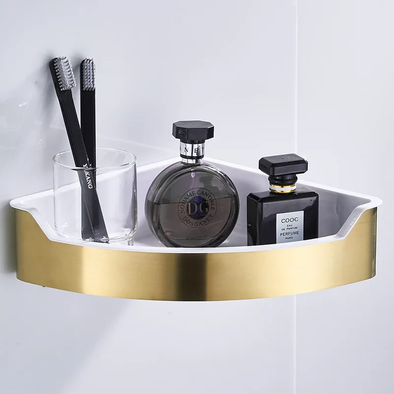 Полка для ванной комнаты в скандинавском стиле с золотой щеткой, треугольная рама, стеллаж для ванной комнаты из нержавеющей стали 304, угловая полка, рама 
Полка для ванной комнаты в скандинавском стиле с золотой щеткой, треугольная рама, стеллаж для ванной комнаты из нержавеющей стали 304, угловая полка, рама
