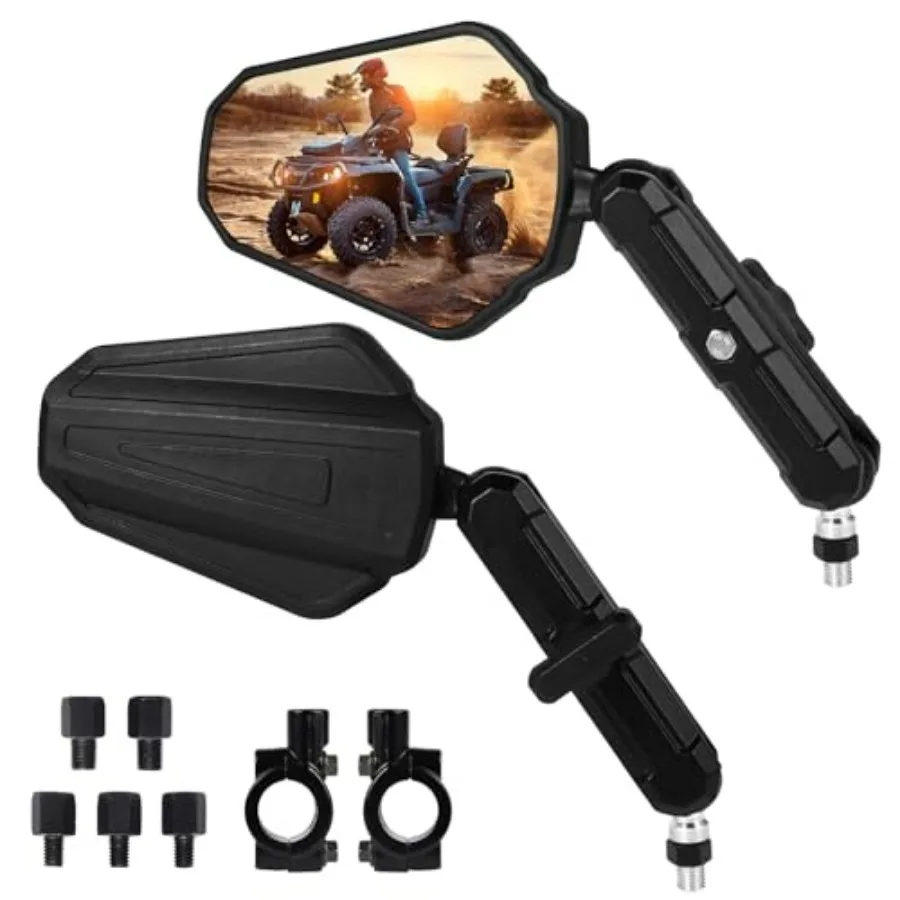 Зеркала для мотоциклов Adventure — универсальные зеркала для квадроциклов на руль 7/8 дюйма, регулируемое на 360 градусов M10, черное складное зеркало заднего вида Compa
Зеркала для мотоциклов Adventure — универсальные зеркала для квадроциклов на руль 7/8 дюйма, регулируемое на 360 градусов M10, черное складное зеркало заднего вида Compa