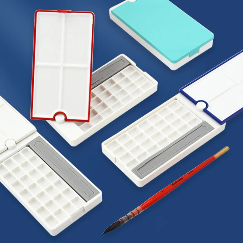 360° Rotating Empty Watercolor Palette Nail Art Tray Box 28 Grid For Diy Travel Gouache Oil Plastic Nail Art Palette
360° Rotating Empty Watercolor Palette Nail Art Tray Box 28 Grid For Diy Travel Gouache Oil Plastic Nail Art Palette