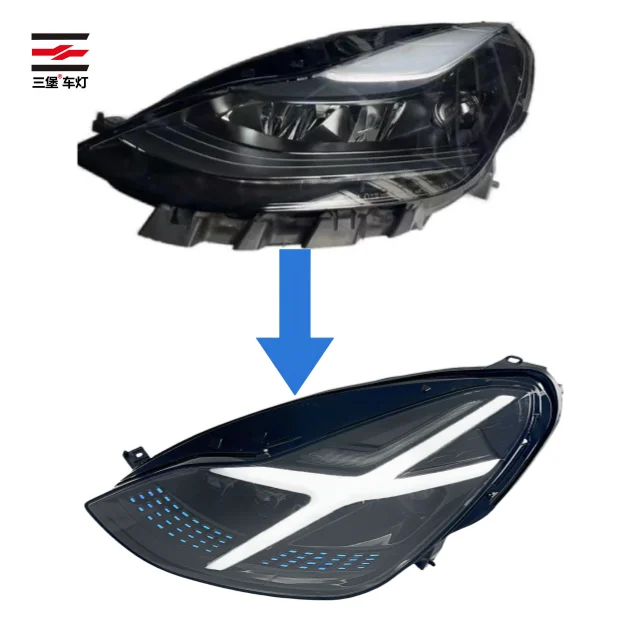 Factory Model Y;Model 3 Modified and Upgraded X-Men Meteor Shower Headlights, Brightness Upgrade Direct Plug-In New Condition
Factory Model Y;Model 3 Modified and Upgraded X-Men Meteor Shower Headlights, Brightness Upgrade Direct Plug-In New Condition