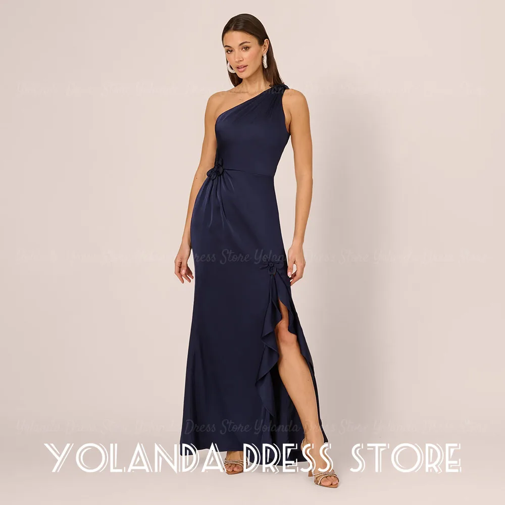 Yolanda Customized Elegant 2026 Mother of the Bride Dress One Shoulder Satin Floral Applique Side Slit Mermaid Wedding Guest
Yolanda Customized Elegant 2026 Mother of the Bride Dress One Shoulder Satin Floral Applique Side Slit Mermaid Wedding Guest