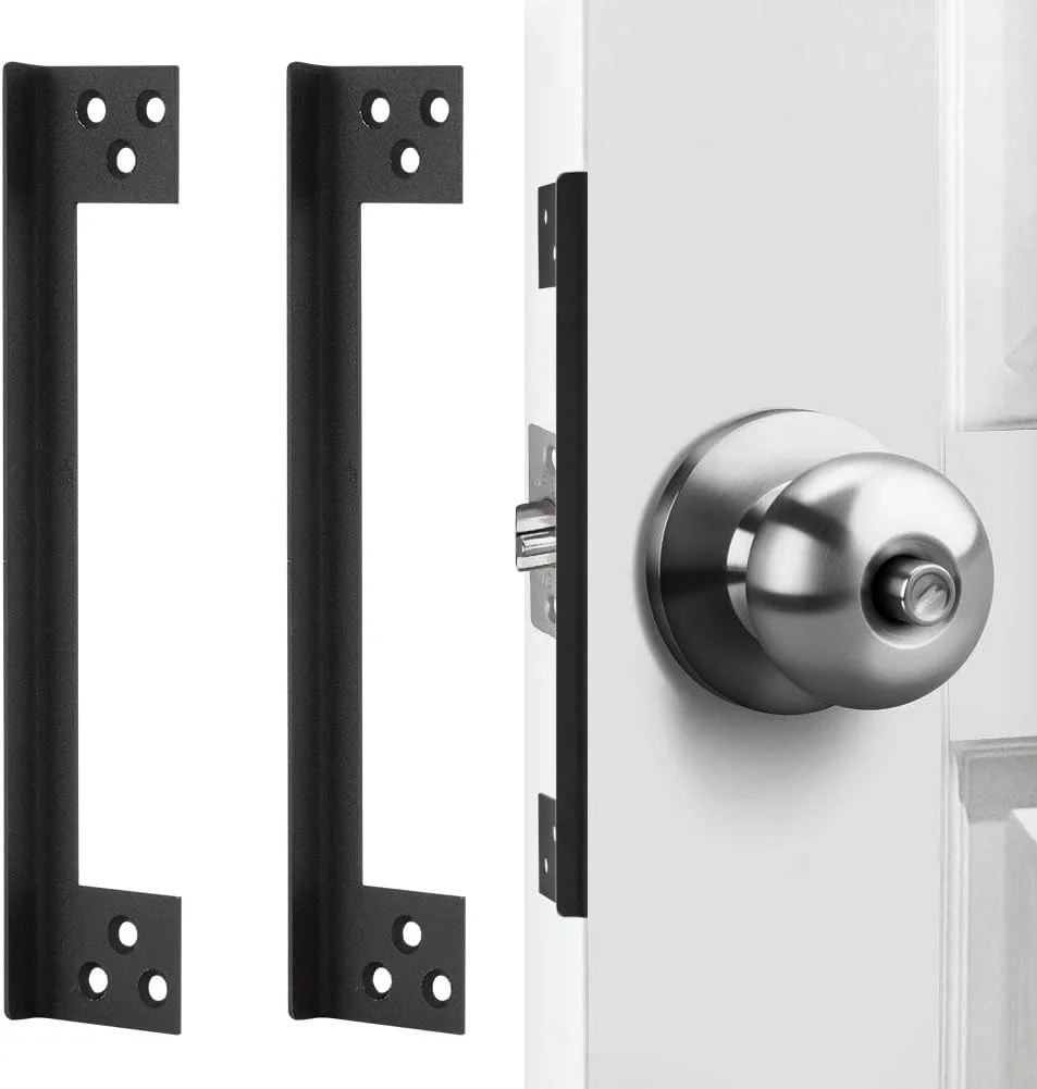 Door Latch Guard Home Security Door Lock Plate L-Shaped Outswing Door Security Protector Security Home Security Door Latch Cover
Door Latch Guard Home Security Door Lock Plate L-Shaped Outswing Door Security Protector Security Home Security Door Latch Cover