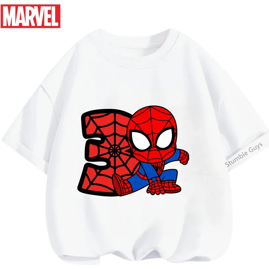Summer Boys Spiderman Clothes Girls Marvel Spider-Man T-Shirt 3-14Y Casual Breathable Skin-Friendly Kids Tees
Summer Boys Spiderman Clothes Girls Marvel Spider-Man T-Shirt 3-14Y Casual Breathable Skin-Friendly Kids Tees