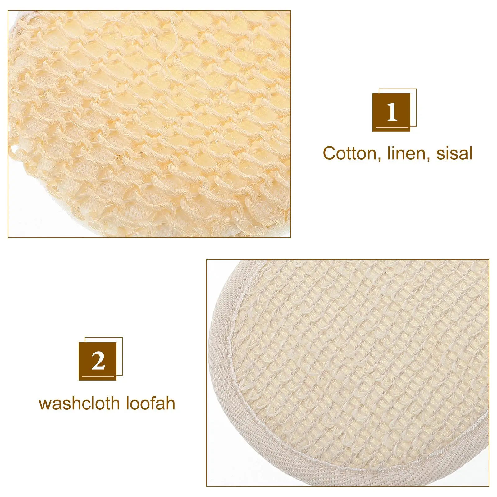 2 Pcs Bath Shower Gloves Sisal Exfoliating Mitts Cotton Linen Washcloth Loofah Spa Cleaning for Women
2 Pcs Bath Shower Gloves Sisal Exfoliating Mitts Cotton Linen Washcloth Loofah Spa Cleaning for Women