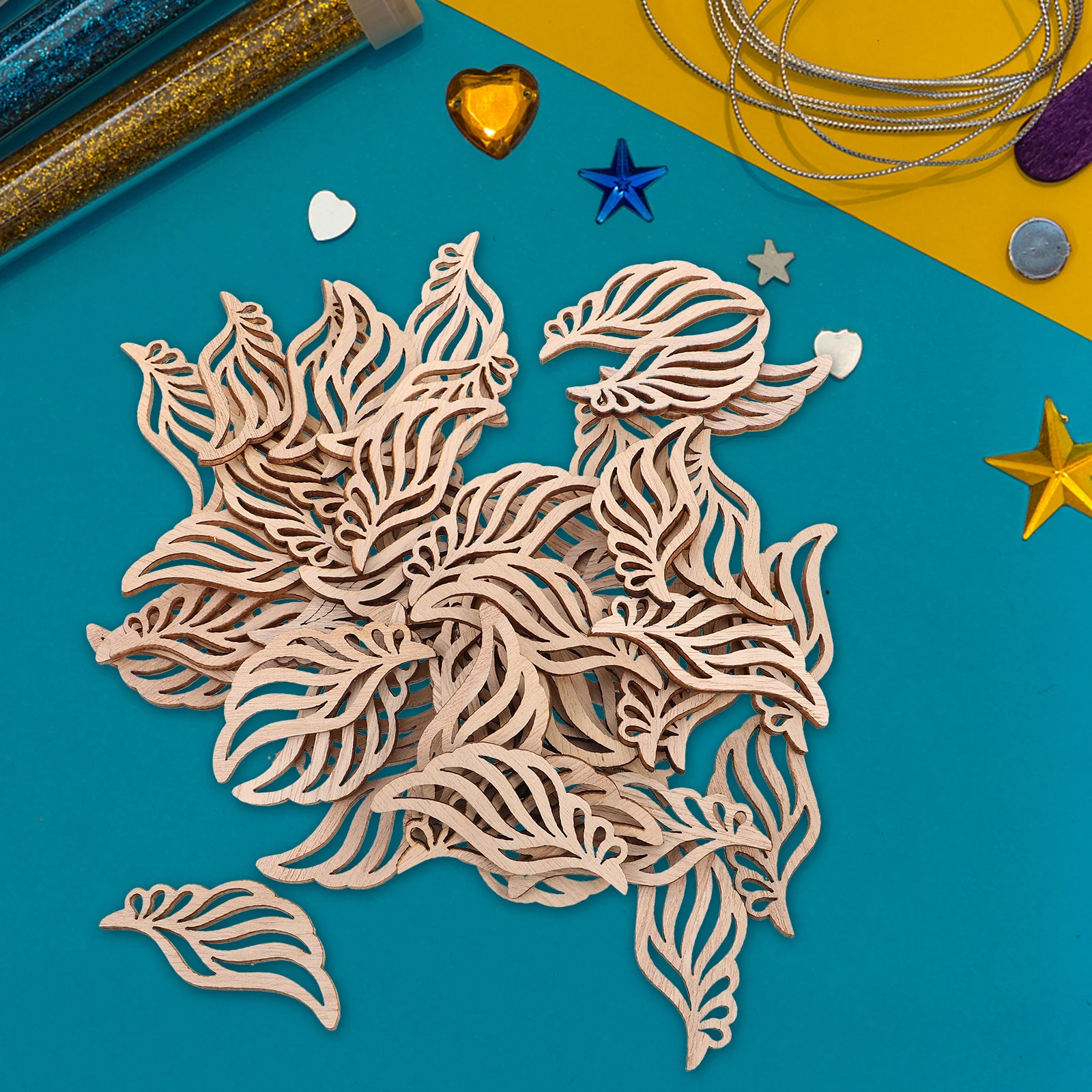 50pcs Angel Wings Wood Piece Natural Finish Craft Supplies Wooden Cutouts for DIY Projects Unfinished Decorations
50pcs Angel Wings Wood Piece Natural Finish Craft Supplies Wooden Cutouts for DIY Projects Unfinished Decorations