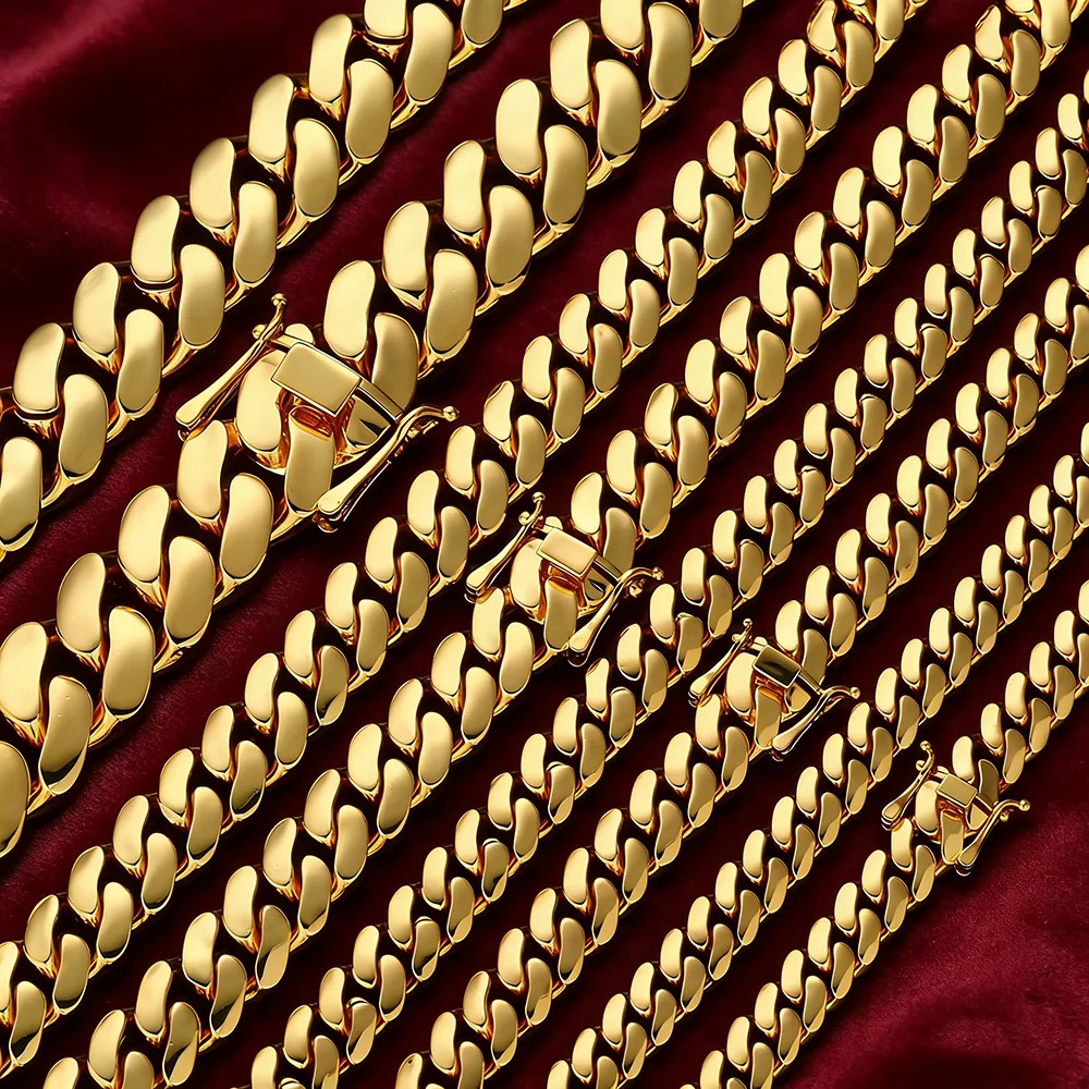 Цепочка-браслет Miami Cuban Link шириной 10/12/15/22 мм для мужчин и женщин, в стиле хип-хоп, с покрытием из 18-каратного золота, гладкая, прямая поставка
Цепочка-браслет Miami Cuban Link шириной 10/12/15/22 мм для мужчин и женщин, в стиле хип-хоп, с покрытием из 18-каратного золота, гладкая, прямая поставка