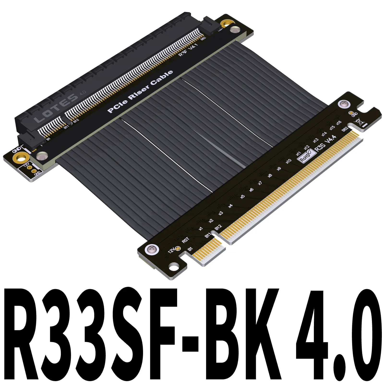 Reliable PCIe4.0 x16 Extension Cable with Secure Connection and High Compatibility and Enhanced Graphics Performance 
Reliable PCIe4.0 x16 Extension Cable with Secure Connection and High Compatibility and Enhanced Graphics Performance