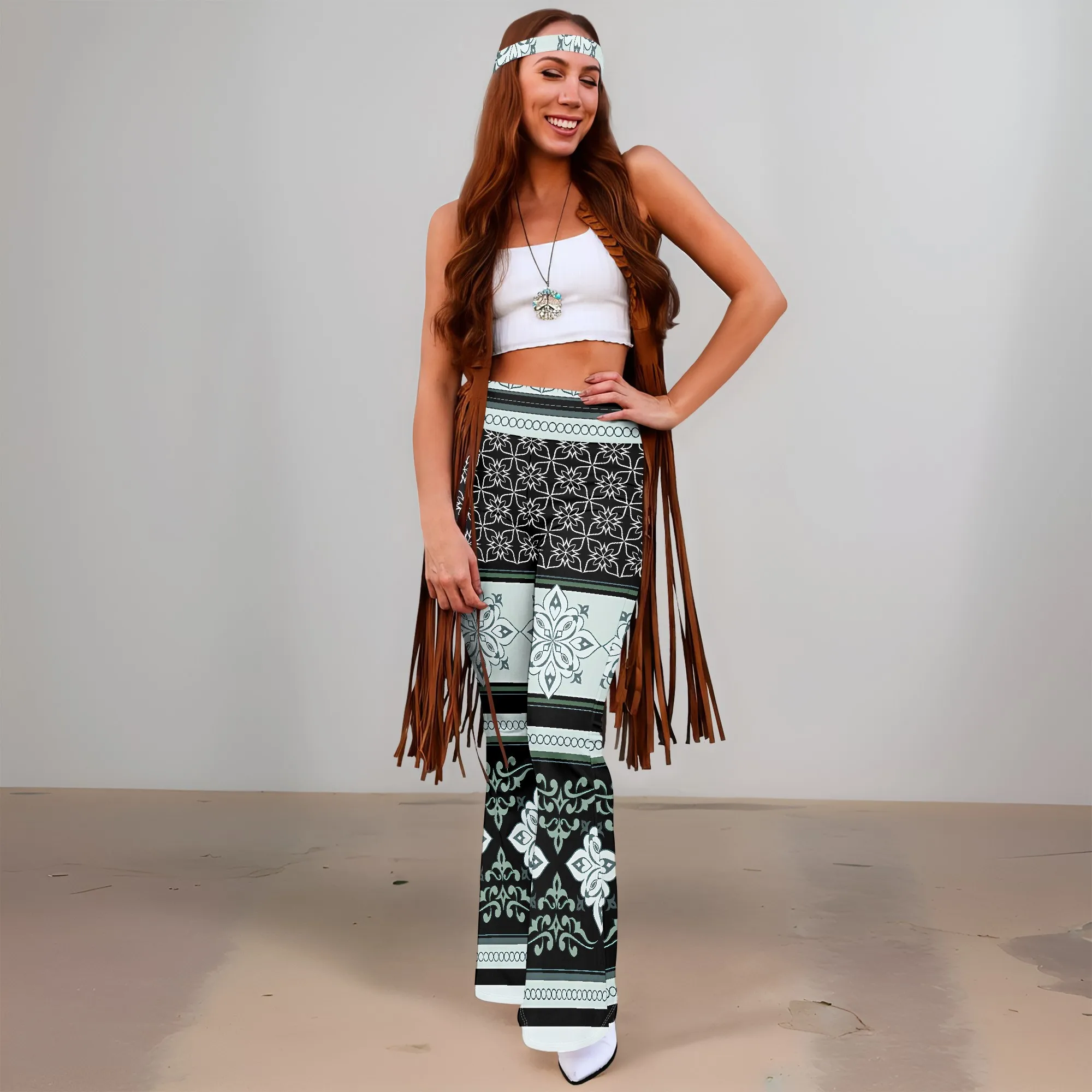 Women's Spring and Autumn Fashion Wide Leg Pants (Headband), 3D Printed Pattern Style Wide Leg Pants, Casual Fashion Versatile
Women's Spring and Autumn Fashion Wide Leg Pants (Headband), 3D Printed Pattern Style Wide Leg Pants, Casual Fashion Versatile