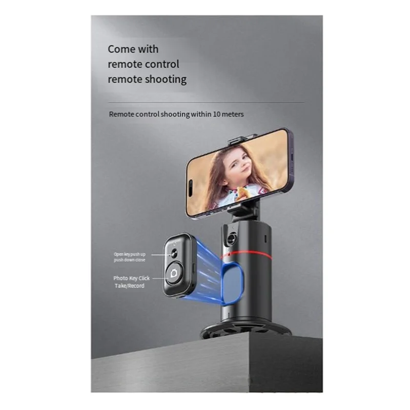 P02 360° Gimbal Stabilizer Desktop AI Automatic Tracking Gimbal With Remote For Smartphone Stabilizer-ABIU
P02 360° Gimbal Stabilizer Desktop AI Automatic Tracking Gimbal With Remote For Smartphone Stabilizer-ABIU