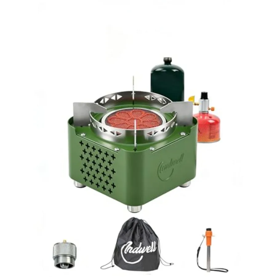 Infrared Propane Camping Stove - CSA Certified Portable Gas Stove with 23inch Extended Hose and Piezo Ignition Windproof Single
Infrared Propane Camping Stove - CSA Certified Portable Gas Stove with 23inch Extended Hose and Piezo Ignition Windproof Single