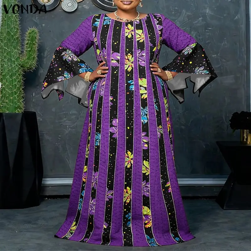 Длинное платье VONDA больших размеров для женщин, в богемном стиле, на осень-весну, с длинными расклешенными рукавами, винтажным принтом, макси-платье, повседневное, свободного кроя, для вечеринок
Длинное платье VONDA больших размеров для женщин, в богемном стиле, на осень-весну, с длинными расклешенными рукавами, винтажным принтом, макси-платье, повседневное, свободного кроя, для вечеринок