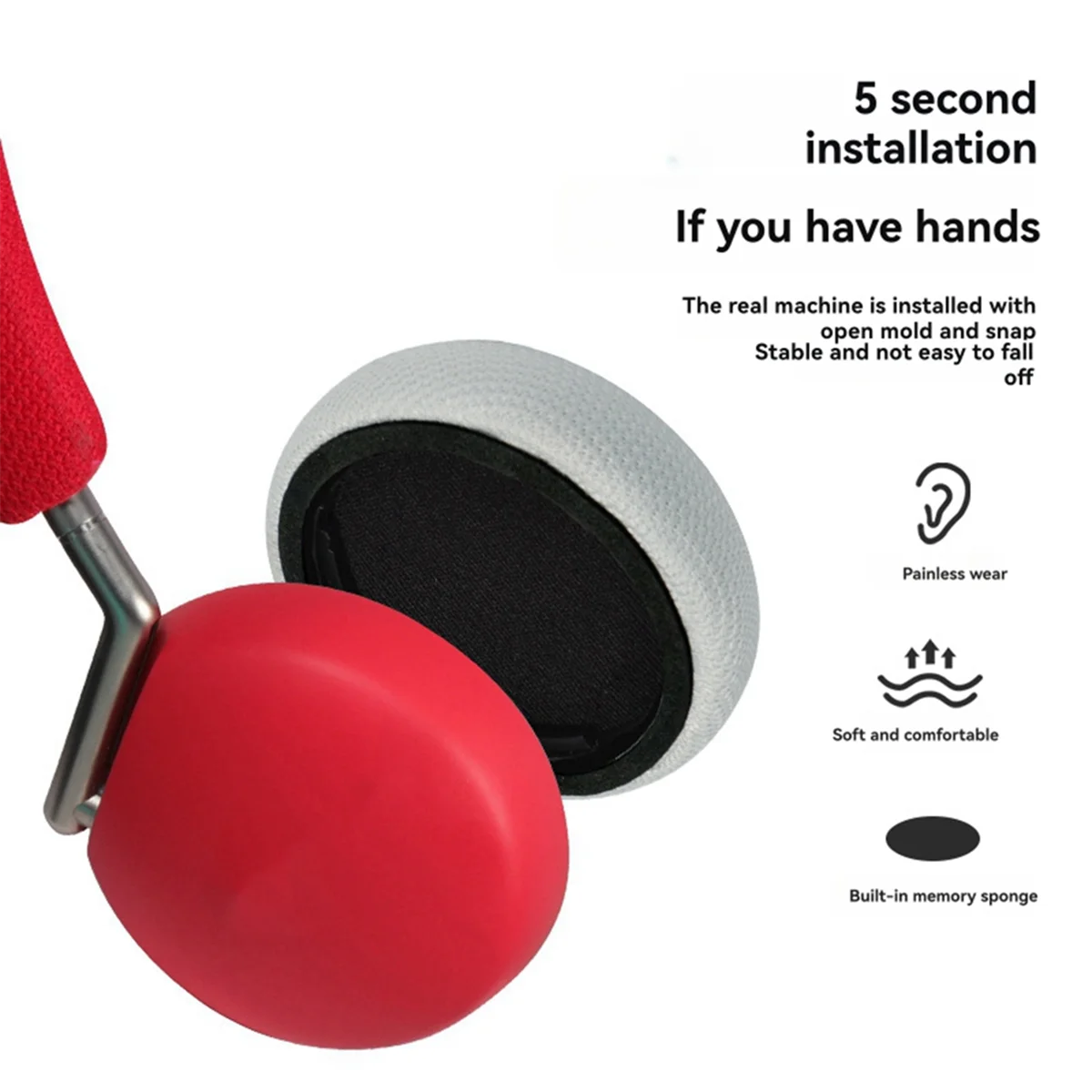# 849R Наушники для наушников Libratone Q Core, сменные мягкие губчатые подушечки из пены с эффектом памяти, дышащий чехол для наушников, красный (красный)
# 849R Наушники для наушников Libratone Q Core, сменные мягкие губчатые подушечки из пены с эффектом памяти, дышащий чехол для наушников, красный (красный)