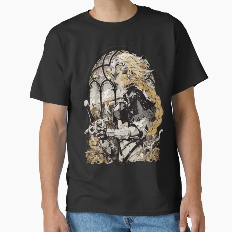 Stained Glass Jeanne D'Arc Manga Fate stay night video game Anime T shirt for men 100% cotton print Large size gift tops S-6XL
Stained Glass Jeanne D'Arc Manga Fate stay night video game Anime T shirt for men 100% cotton print Large size gift tops S-6XL