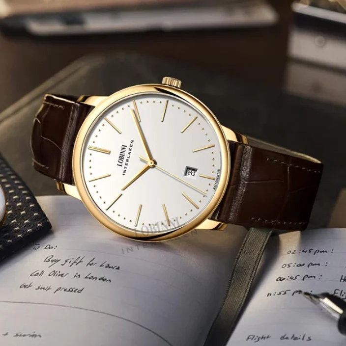 LOBINNI Мужские автоматические часы 39,5 мм Механические наручные часы Ультратонкое сапфировое зеркало
LOBINNI Мужские автоматические часы 39,5 мм Механические наручные часы Ультратонкое сапфировое зеркало