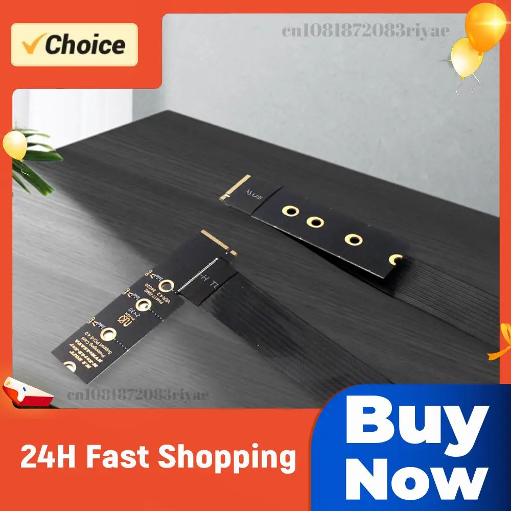 M.2 NVMe SSD Extension Cable Solid Drive Riser Card M.2 SSD PCI-Express 4.0 X4 M Key Extender for M.2 2230 2242 2260 2280 SSD