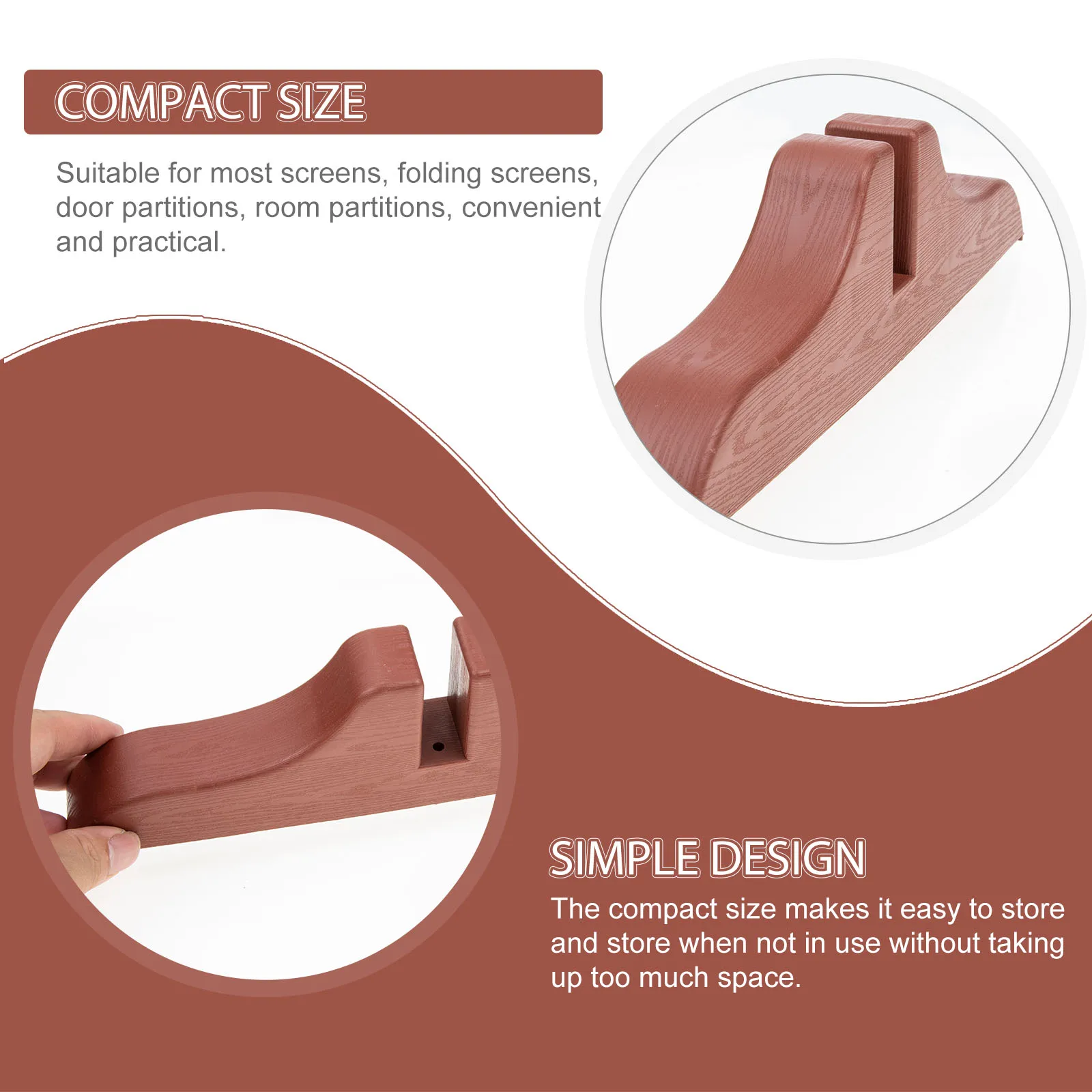 2pcs Screen Base Divider Stand Room Plastic Supporter Brackets Feet Brown Household Partition Living Bedroom Office
2pcs Screen Base Divider Stand Room Plastic Supporter Brackets Feet Brown Household Partition Living Bedroom Office