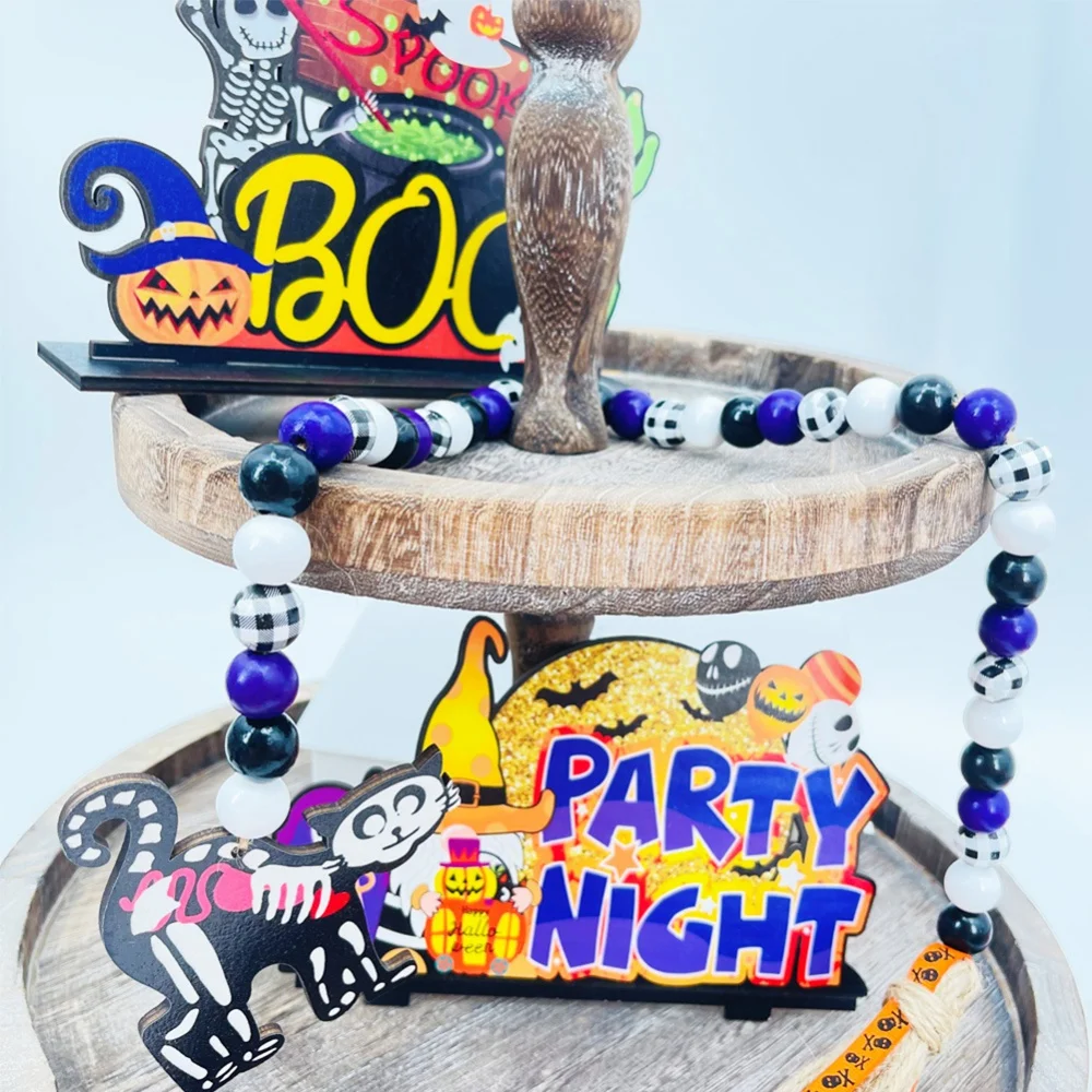 Halloween Cartoon Character Pendant Halloween Wooden Bead Fringe Bead String Festive Wall Decoration Party Home Hangings
Halloween Cartoon Character Pendant Halloween Wooden Bead Fringe Bead String Festive Wall Decoration Party Home Hangings