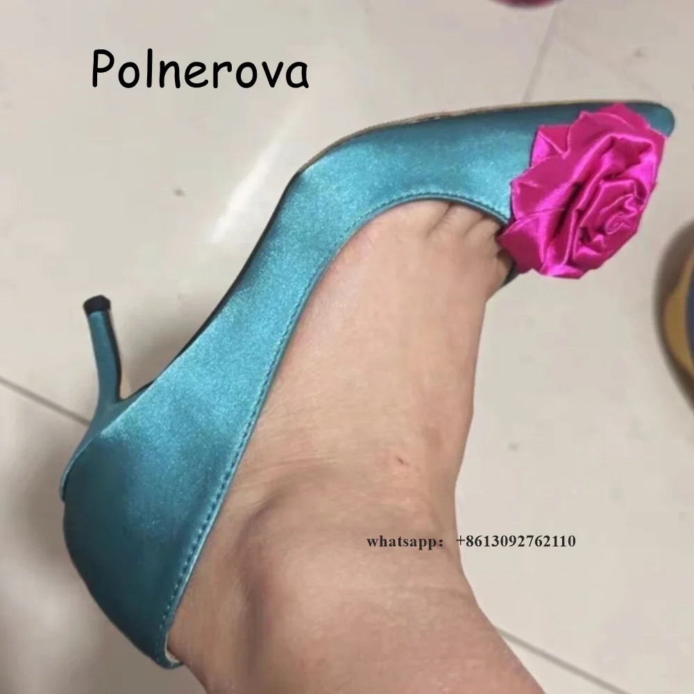 Satin Rose Flower Pumps Pointed Toe Women's Shoes Thin Heels Slip On Solid Summer Casual Elegant Ladies Fashion Luxury Pumps
Satin Rose Flower Pumps Pointed Toe Women's Shoes Thin Heels Slip On Solid Summer Casual Elegant Ladies Fashion Luxury Pumps