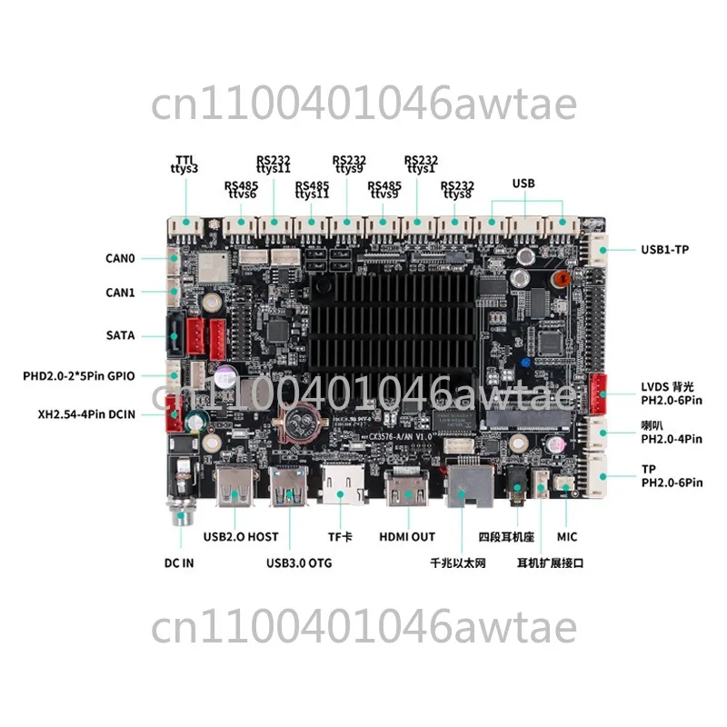 RK3576 industrial control motherboard 4K heterogeneous display 8-core AI intelligent I/O interface 5G network
RK3576 industrial control motherboard 4K heterogeneous display 8-core AI intelligent I/O interface 5G network