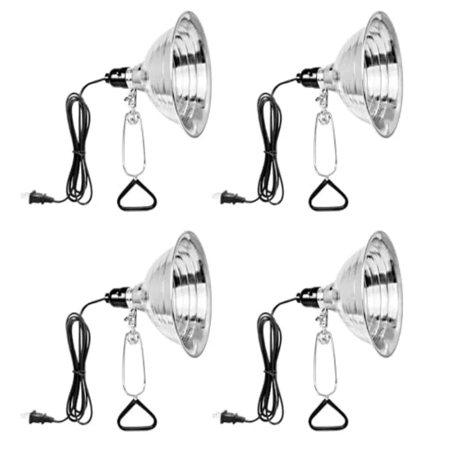 Clamp Lamp Light 150 Watt with Aluminum Reflector no Bulb Included 6 Feet Cord 4 Pack
Clamp Lamp Light 150 Watt with Aluminum Reflector no Bulb Included 6 Feet Cord 4 Pack