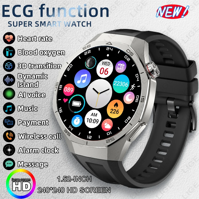 LIGE 2026 Новые умные часы с 3D циферблатом, спортивный фитнес-трекер, 1,52-дюймовый HD-экран, пульсометр, Bluetooth-вызов, умные часы для мужчин, двухъядерный процессор
LIGE 2026 Новые умные часы с 3D циферблатом, спортивный фитнес-трекер, 1,52-дюймовый HD-экран, пульсометр, Bluetooth-вызов, умные часы для мужчин, двухъядерный процессор