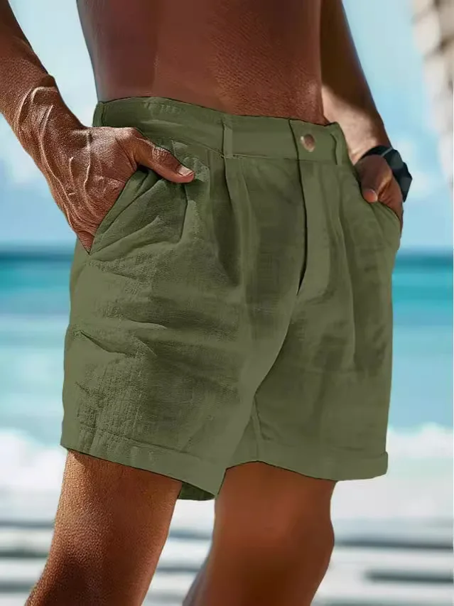 2026 Summer Cotton Linen Shorts for Men Solid Casual Button Pocket Beach Shorts Men's Comfortable Simple Vacation Leiture Pants
2026 Summer Cotton Linen Shorts for Men Solid Casual Button Pocket Beach Shorts Men's Comfortable Simple Vacation Leiture Pants