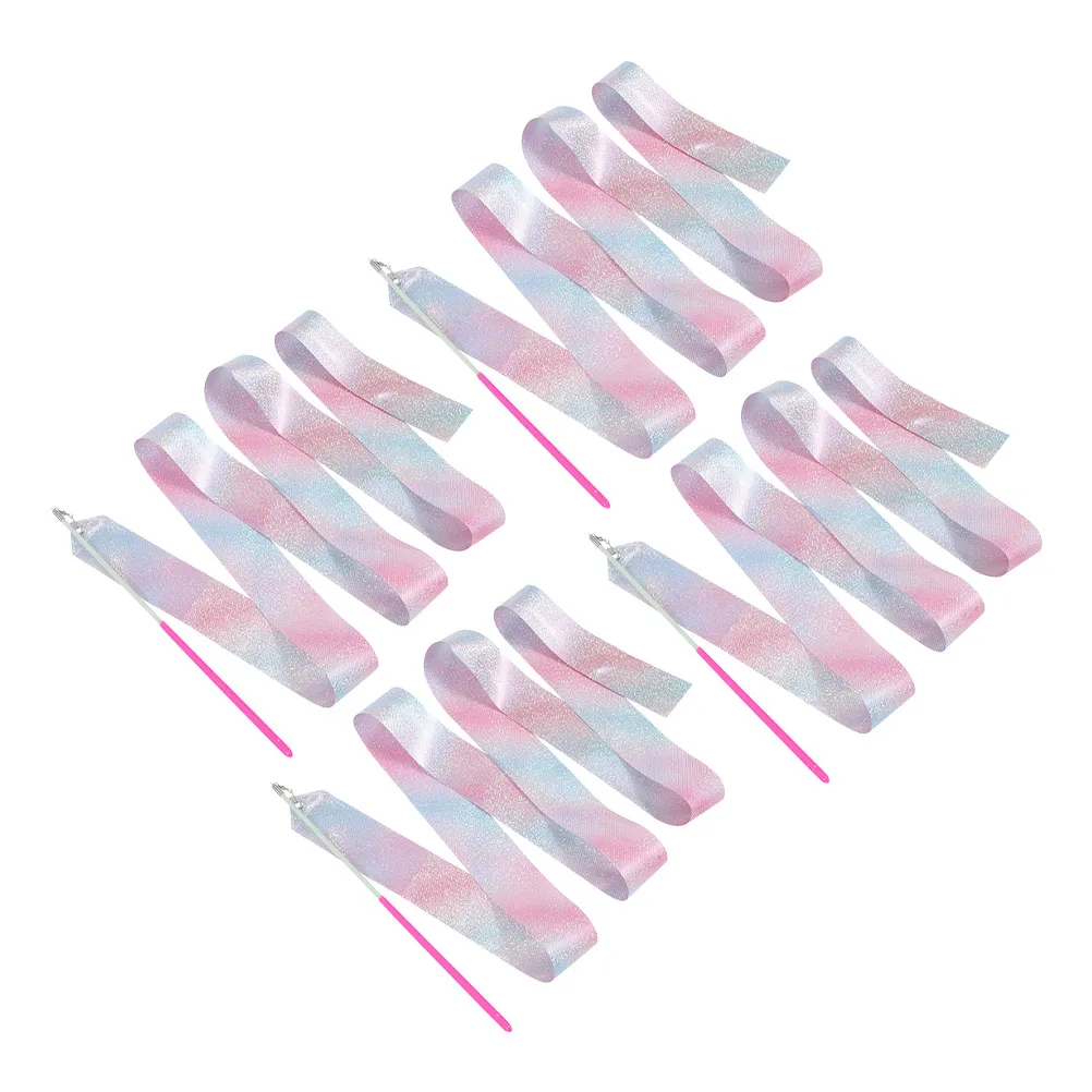 4pcs Dance Gymnastics Streamer Toys Rhythmic Dancing Streamers Fiber Kids Ribbon Dancer Wand Wands
4pcs Dance Gymnastics Streamer Toys Rhythmic Dancing Streamers Fiber Kids Ribbon Dancer Wand Wands
