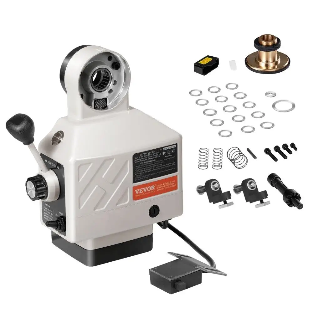 Z Axis Power Feed for milling Machine Adjustable 0 to 200RPM 450 in lb Table Feed for Knee Type Mills 120V
Z Axis Power Feed for milling Machine Adjustable 0 to 200RPM 450 in lb Table Feed for Knee Type Mills 120V