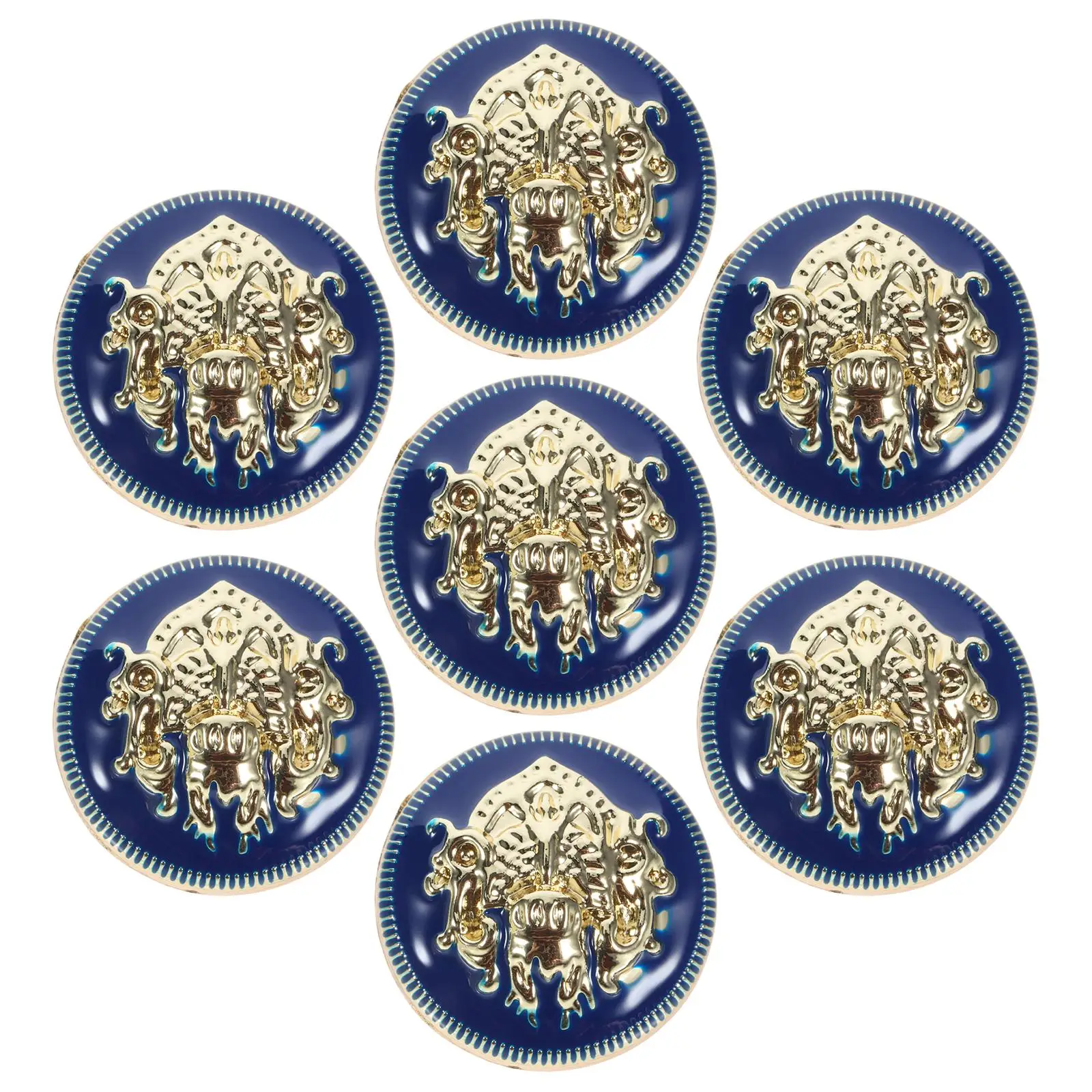 20 pcs Metal Buttons Decorative Blue 40L25mm Vintage British Style Small Zinc Alloy Jacket Coat Uniform Suit DIY
20 pcs Metal Buttons Decorative Blue 40L25mm Vintage British Style Small Zinc Alloy Jacket Coat Uniform Suit DIY
