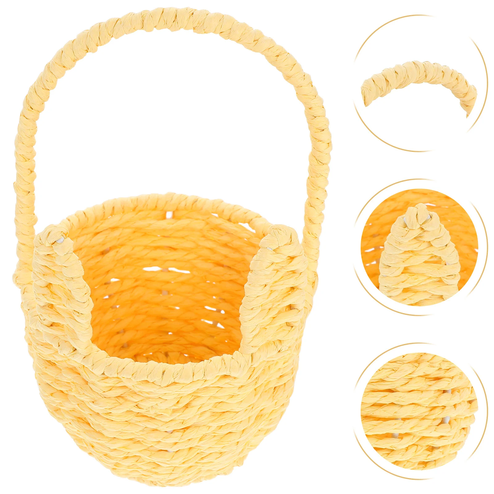 Hand-Woven Bunny Ear Basket Paper Rope Sturdy Handle Storage Container Home Decor Rabbit Shaped Organizer Bunny Shaped Basket
Hand-Woven Bunny Ear Basket Paper Rope Sturdy Handle Storage Container Home Decor Rabbit Shaped Organizer Bunny Shaped Basket
