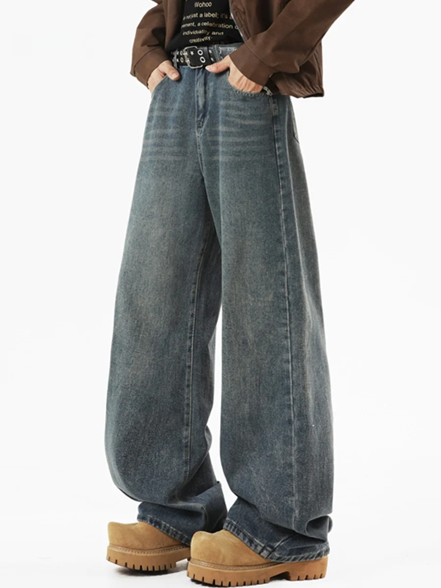 American Sle Retro Waed Jeans Men's Autumn Cleanfit Trendy High Street Straight Loose Wide Leg Long Pants
American Sle Retro Waed Jeans Men's Autumn Cleanfit Trendy High Street Straight Loose Wide Leg Long Pants