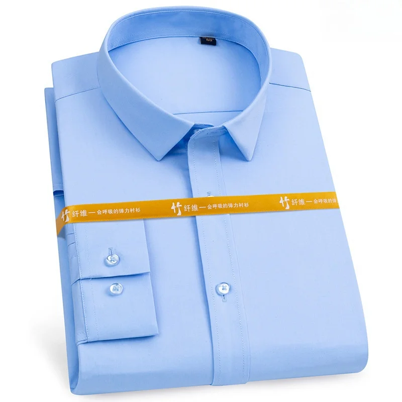 Новая мужская рубашка из бамбукового волокна с защитой от морщин, классические рубашки с длинным рукавом для приталенной камеры, белая Деловая блузка, женская рубашка
Новая мужская рубашка из бамбукового волокна с защитой от морщин, классические рубашки с длинным рукавом для приталенной камеры, белая Деловая блузка, женская рубашка