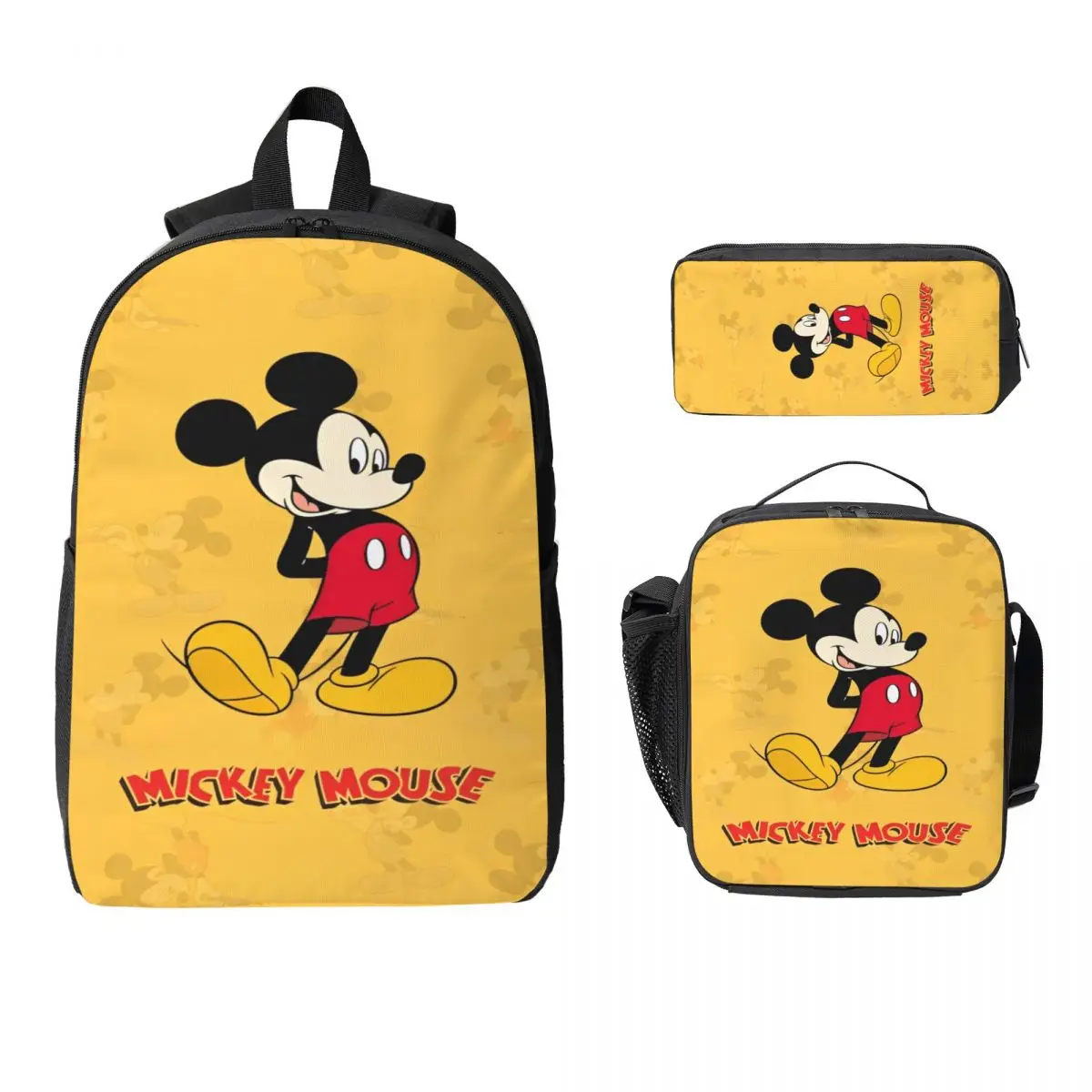 3Pcs Mickey Mouse Backpack Set for Boy Girl Pen Bags Bookbag Sets with Lunch Box For Primary School Students Daypack
3Pcs Mickey Mouse Backpack Set for Boy Girl Pen Bags Bookbag Sets with Lunch Box For Primary School Students Daypack