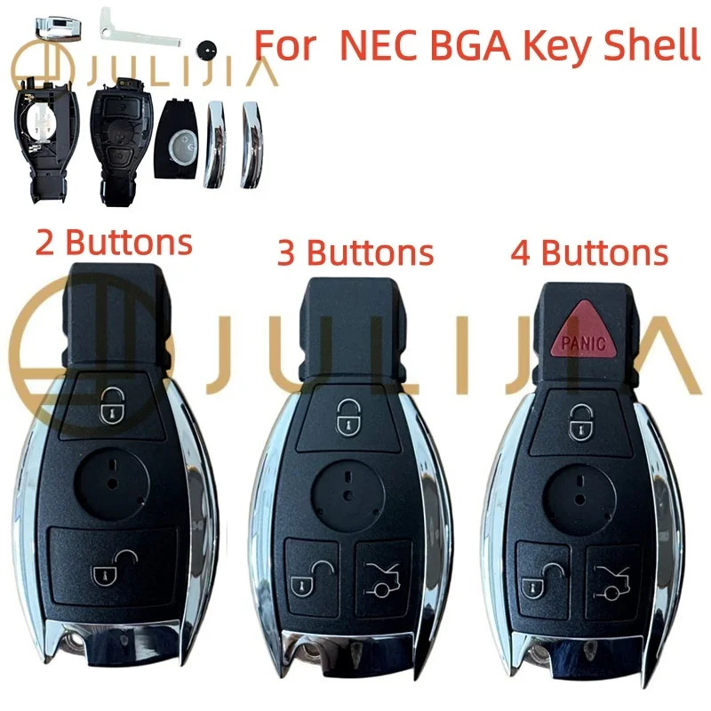 JULIJIA For Mercedes Benz Car Key Shell 3 Buttons 2 Buttons 2000+ NEC BGA W203 W211 W204 B C E R S CL GL SL CLK SLK Key Shell
JULIJIA For Mercedes Benz Car Key Shell 3 Buttons 2 Buttons 2000+ NEC BGA W203 W211 W204 B C E R S CL GL SL CLK SLK Key Shell