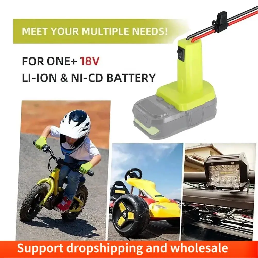 AA86 Power Wheels Adapter For Ryobi 18V Battery With Fuse Switch DIY Battery Adapter For Ryobi 18V Nimh/Nicd/Li- Battery Dura
AA86 Power Wheels Adapter For Ryobi 18V Battery With Fuse Switch DIY Battery Adapter For Ryobi 18V Nimh/Nicd/Li- Battery Dura