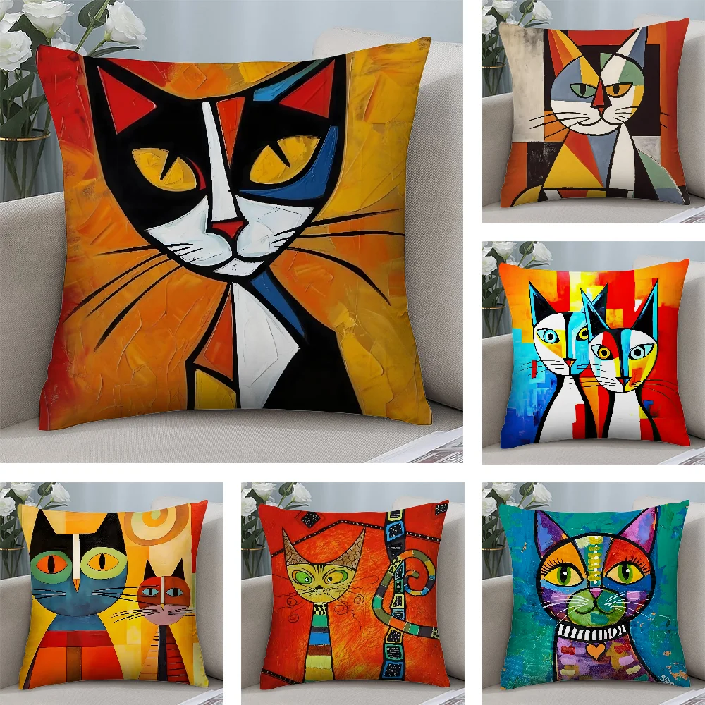 P-Picasso Cat Pillow Case Plush Fabric Soft Double Sided Print Sofa Cushion Cover Throw Pillow Covers
P-Picasso Cat Pillow Case Plush Fabric Soft Double Sided Print Sofa Cushion Cover Throw Pillow Covers