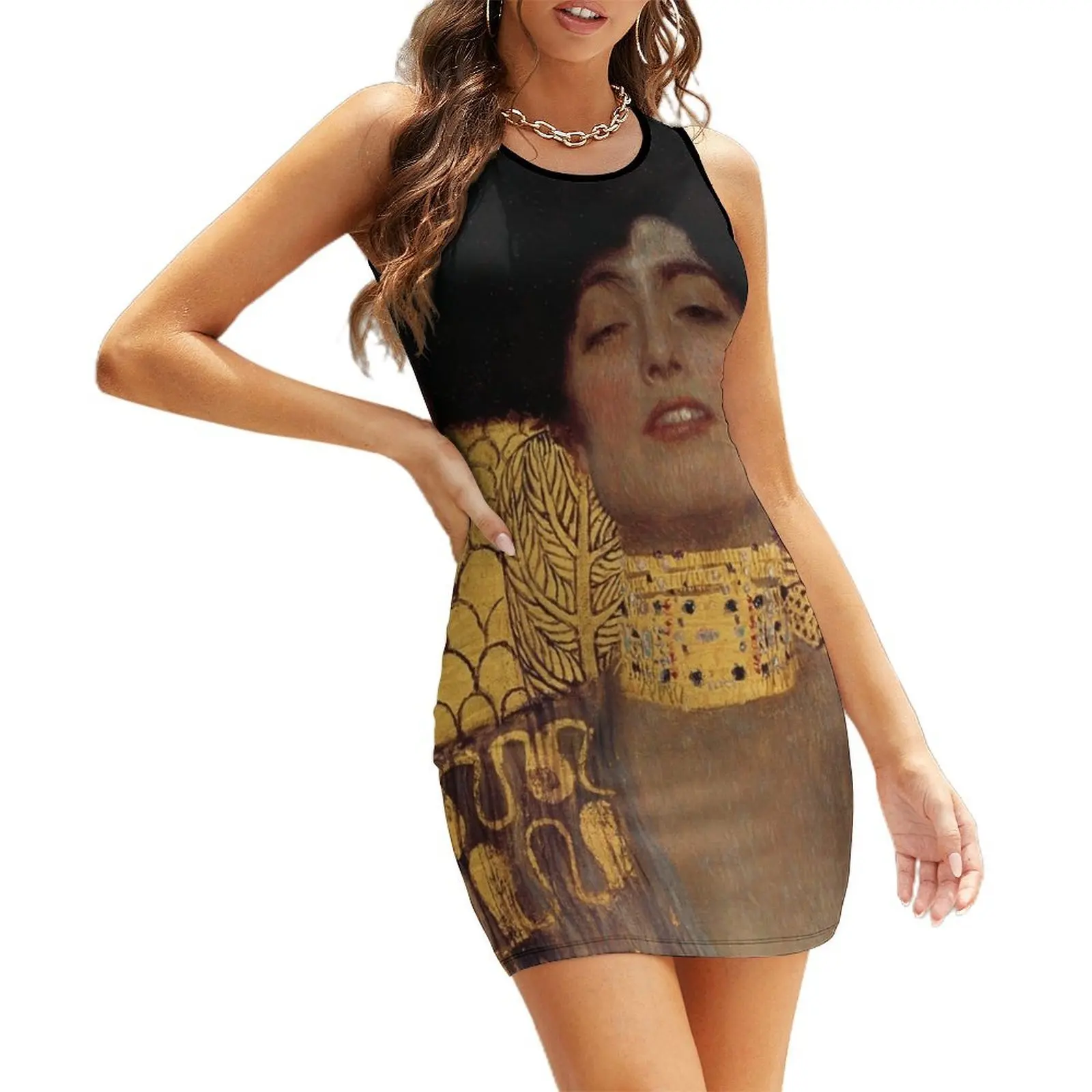 Gustav Klimt: Judith and the Head of Holofernes, 1901 Sleeveless Sundress women formal occasion dresses dresses for womens 2025 
Gustav Klimt: Judith and the Head of Holofernes, 1901 Sleeveless Sundress women formal occasion dresses dresses for womens 2025
