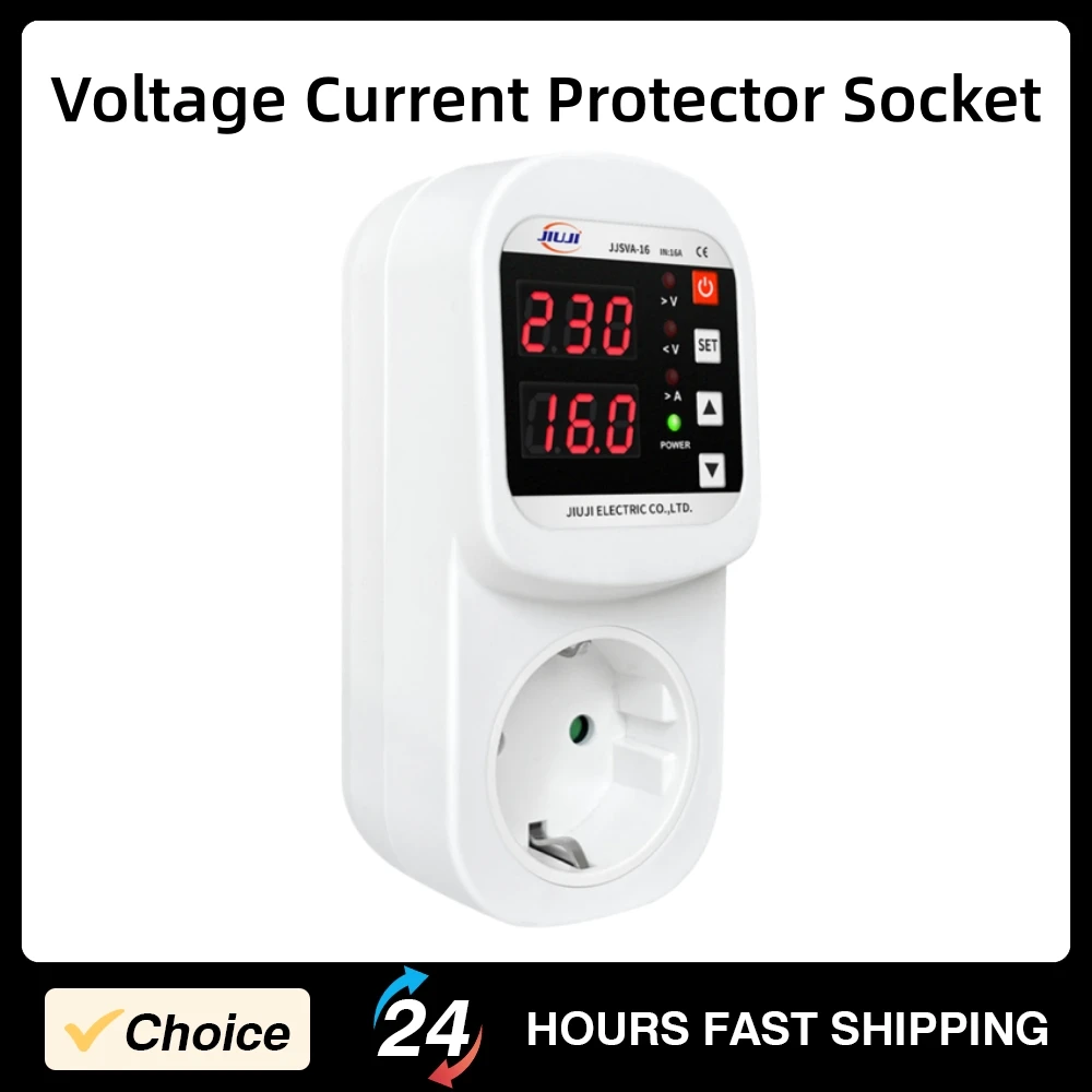 Protector Socket Voltage Current Protector LED Display Automatic Reset Safety Socket High-Power Electrical Appliances Socket
Protector Socket Voltage Current Protector LED Display Automatic Reset Safety Socket High-Power Electrical Appliances Socket