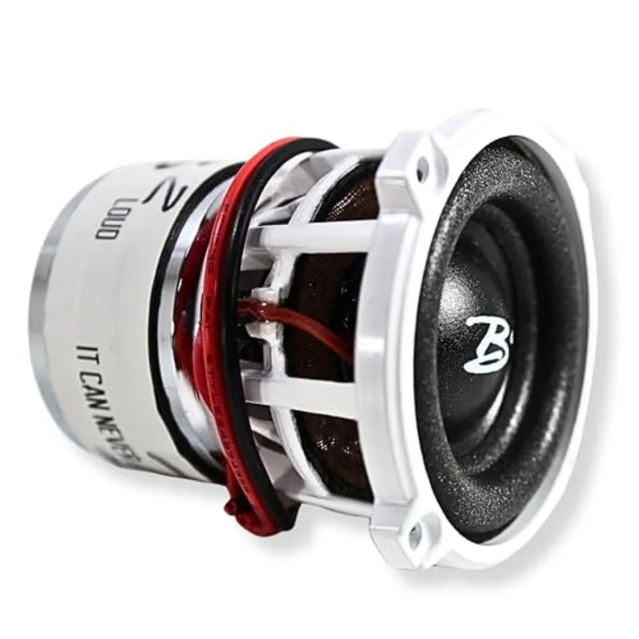 RC car subwoofer, aluminum, black, compact 2-inch 4-ohm design for 1:10 scale vehicles
RC car subwoofer, aluminum, black, compact 2-inch 4-ohm design for 1:10 scale vehicles