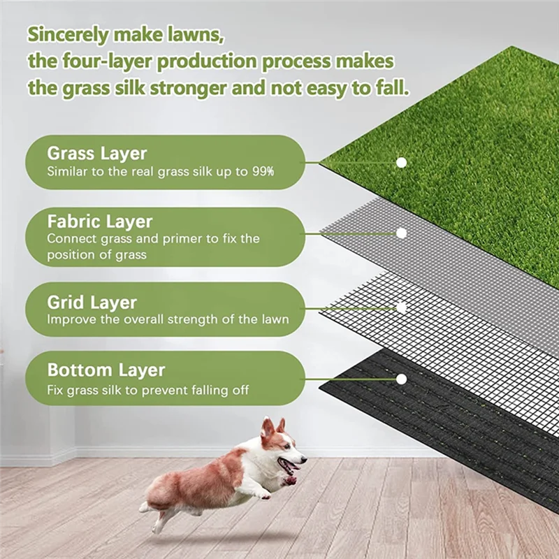 【Superdeals】Artificial Grass, Professional Dog Grass Mat, Toilet Training Carpet, Large Lawn Outdoor Carpet Terrace Lawn(80X100c
【Superdeals】Artificial Grass, Professional Dog Grass Mat, Toilet Training Carpet, Large Lawn Outdoor Carpet Terrace Lawn(80X100c