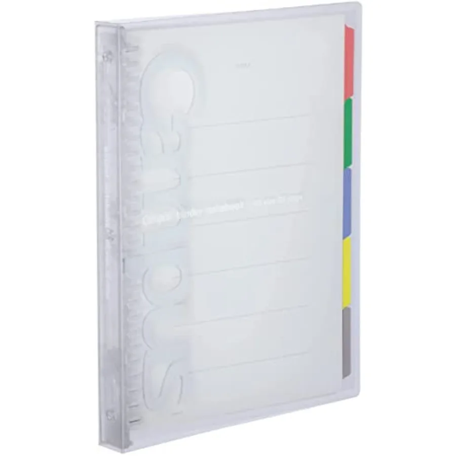 Campus Slide Binder with 5 Tab Dividers, Middle Type, B5, 26 Holes, Up to 100 Sheets,,Japan Import RU-P333NT
Campus Slide Binder with 5 Tab Dividers, Middle Type, B5, 26 Holes, Up to 100 Sheets,,Japan Import RU-P333NT