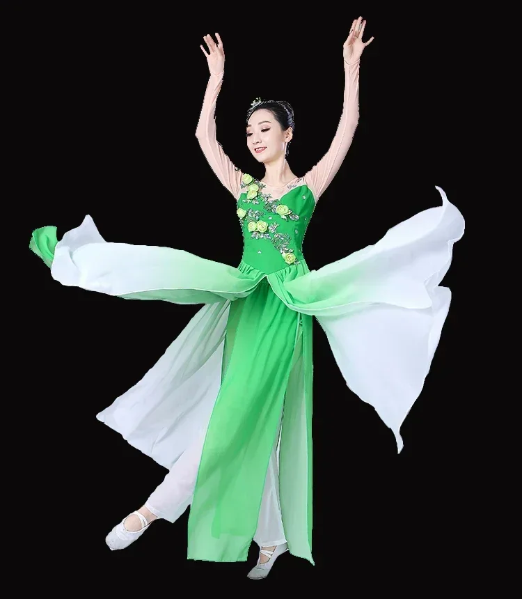 Adult classical dance costumes girls Jasmine Yangko dance new children's folk fan umbrella dance costumes elegant sexy dress
Adult classical dance costumes girls Jasmine Yangko dance new children's folk fan umbrella dance costumes elegant sexy dress