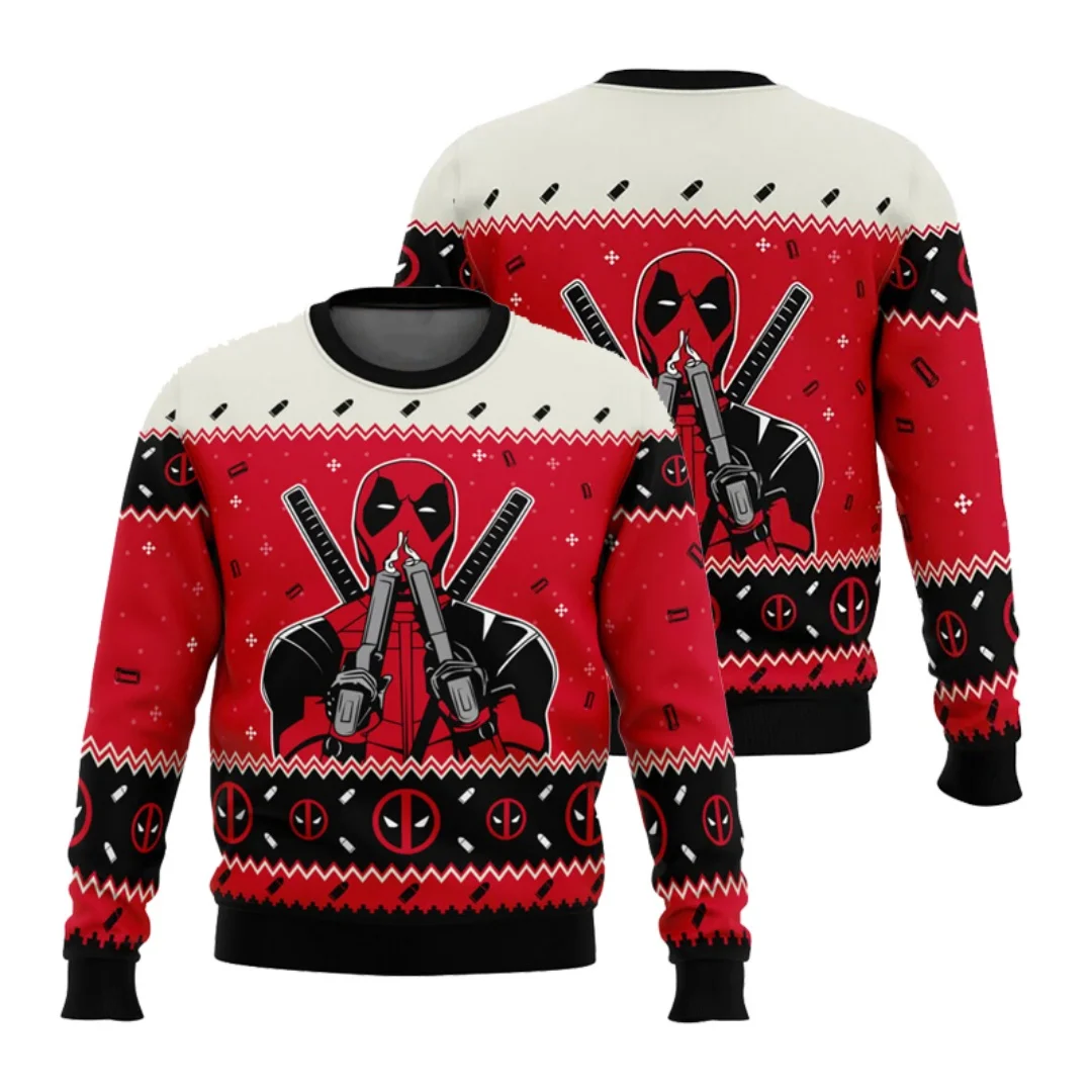 Забавный принт Дэдпула, уродливые рождественские спортивные кофты с круглым вырезом, осенние толстовки Y2K, детские толстовки, мужские и женские толстовки
Забавный принт Дэдпула, уродливые рождественские спортивные кофты с круглым вырезом, осенние толстовки Y2K, детские толстовки, мужские и женские толстовки