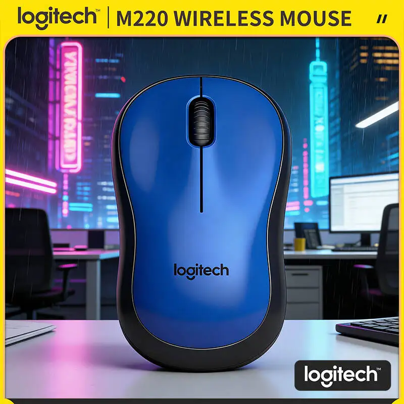 Logitech M220 Wireless Mouse Silent Clicks 18-Month Battery Life 2.4GHz Connection 3 Buttons Ergonomic
Logitech M220 Wireless Mouse Silent Clicks 18-Month Battery Life 2.4GHz Connection 3 Buttons Ergonomic