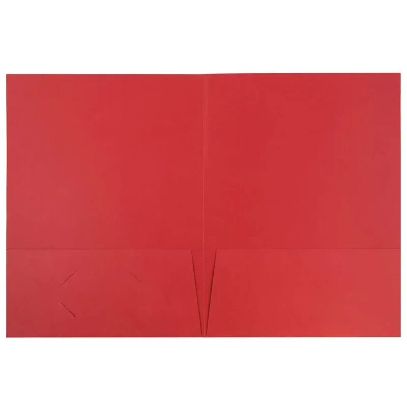 Linen Two Pocket Folders, Red, 6 per Pack
Linen Two Pocket Folders, Red, 6 per Pack