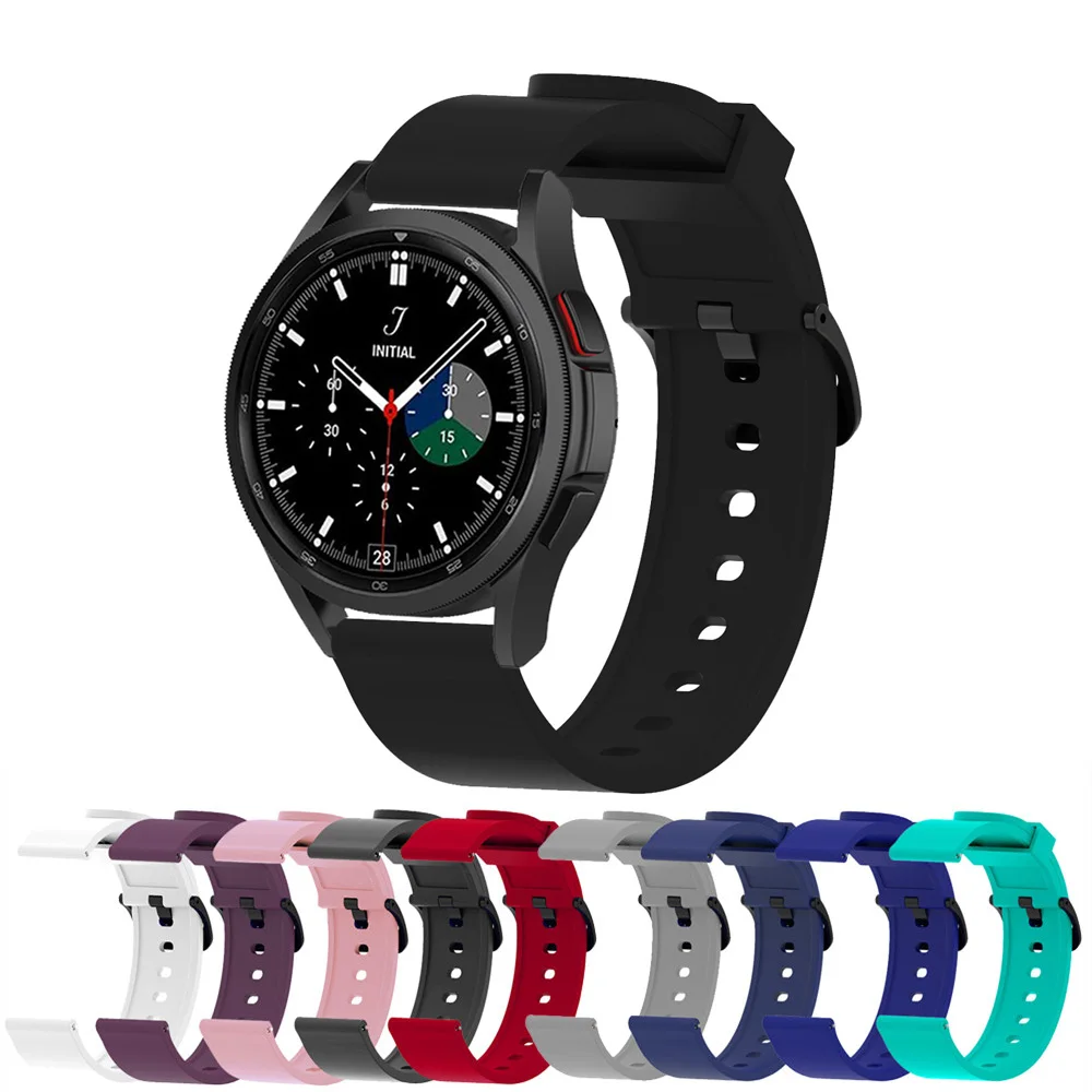 20mm Silicone Bracelet Strap For Samsung Galaxy Watch 4 Classic 42mm 46mm/Watch 4 40mm 44mm Correa Smart Watchband Accessories
20mm Silicone Bracelet Strap For Samsung Galaxy Watch 4 Classic 42mm 46mm/Watch 4 40mm 44mm Correa Smart Watchband Accessories