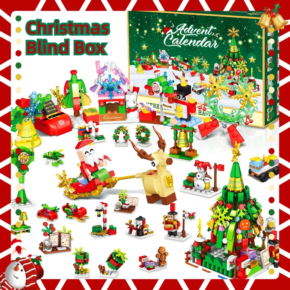 NEW Christmas Block Blind Box 24PCS Christmas Block Mystery Box 24 Day Countdown Calendar Blind Box Christmas Children's Gift
NEW Christmas Block Blind Box 24PCS Christmas Block Mystery Box 24 Day Countdown Calendar Blind Box Christmas Children's Gift