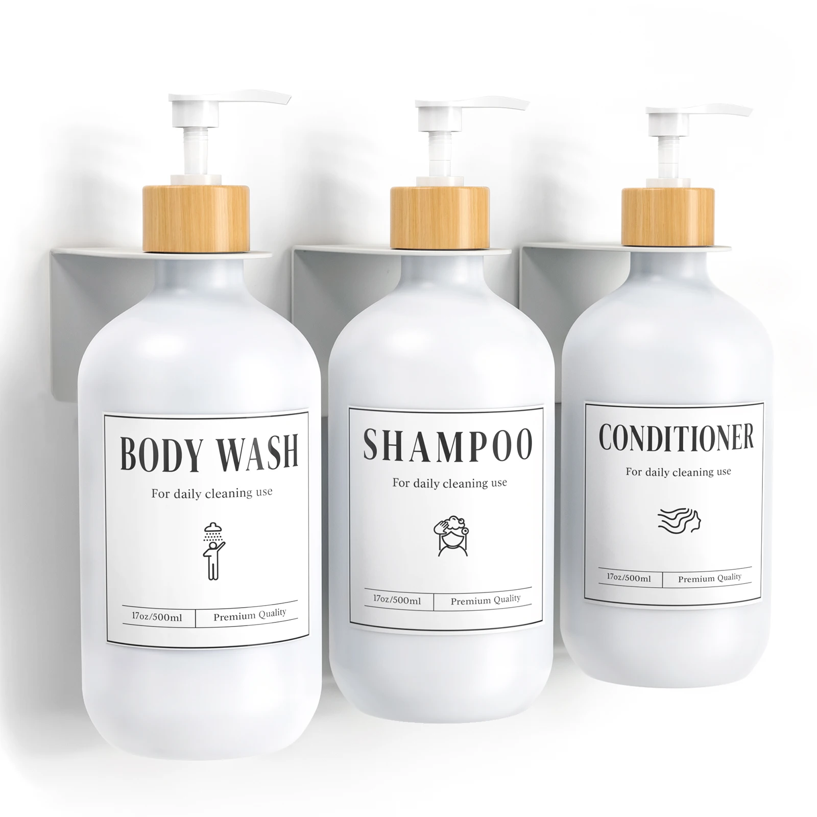 Luxspire Shampoo and Conditioner Dispenser Shower Soap Dispenser Wall Mounted 3 Sets Shampoo and Conditioner Bottles
Luxspire Shampoo and Conditioner Dispenser Shower Soap Dispenser Wall Mounted 3 Sets Shampoo and Conditioner Bottles