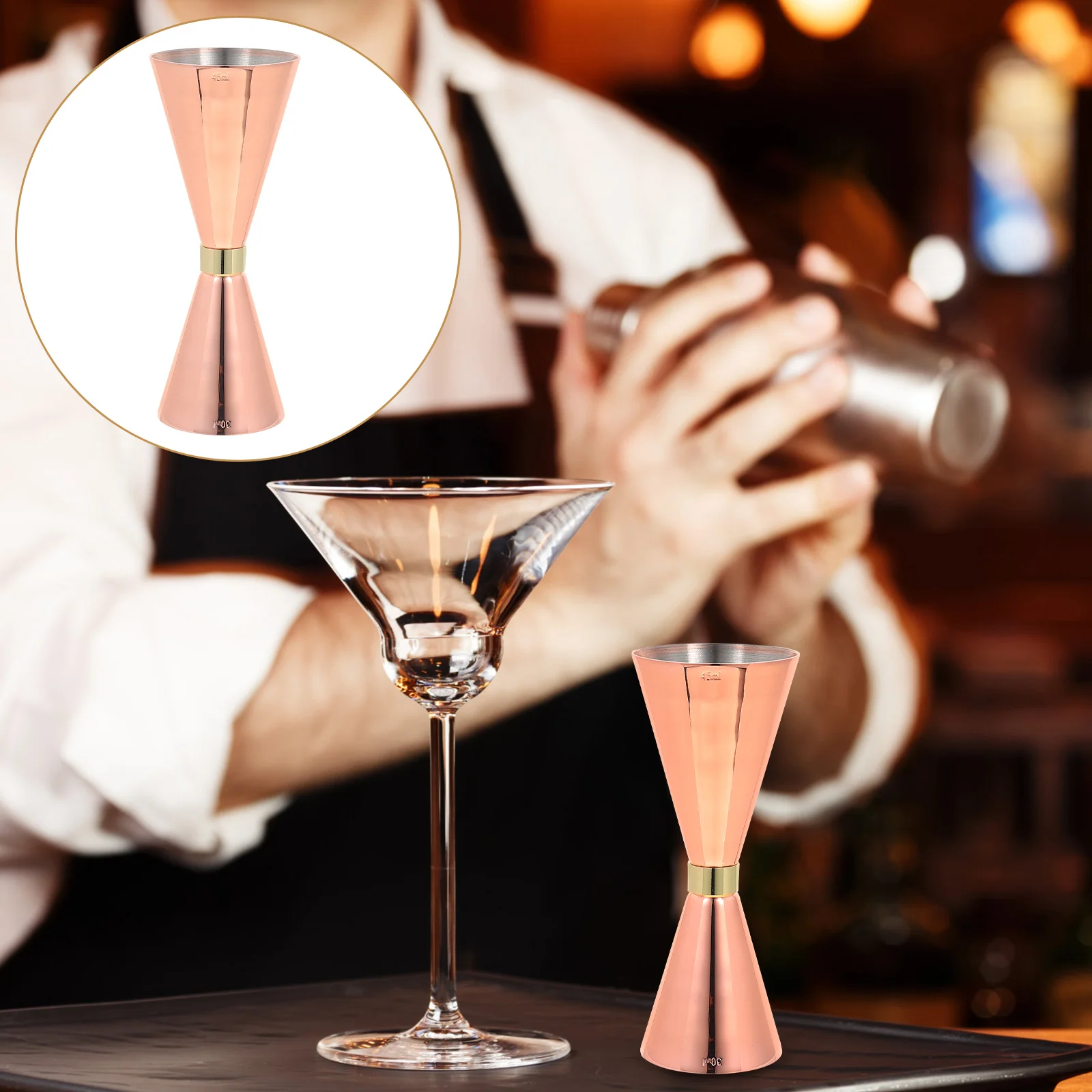 Wine Measurer Measuring Tool Jigger Measured Double Banquet with Measurements Stainless Steel Bartender Cup Cocktail 
Wine Measurer Measuring Tool Jigger Measured Double Banquet with Measurements Stainless Steel Bartender Cup Cocktail