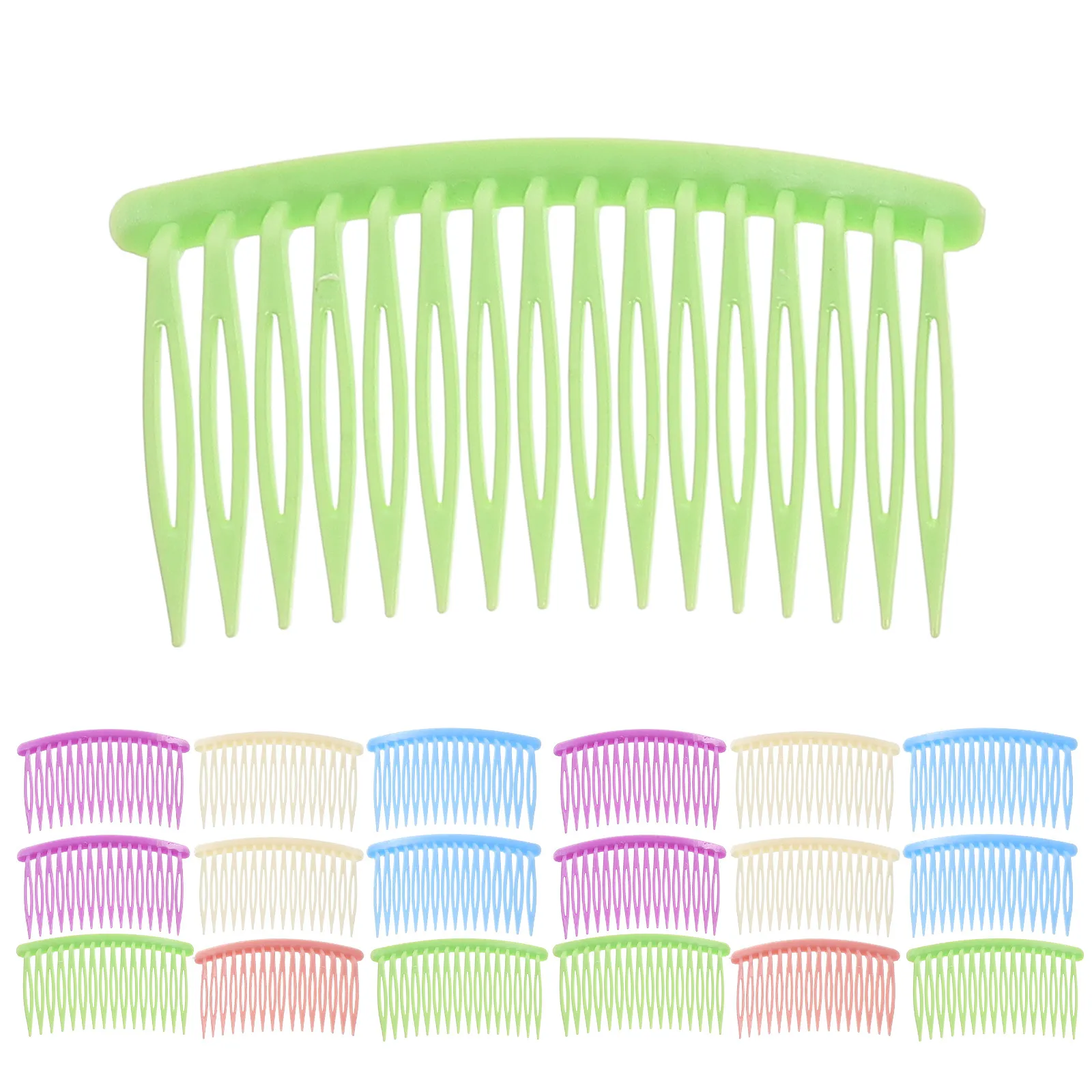 50Pcs Small French Hair Combs for Women 16-Tooth Plastic Hair Side Combs Vibrant Fashion Styling Clips for Bridal Travel Daily
50Pcs Small French Hair Combs for Women 16-Tooth Plastic Hair Side Combs Vibrant Fashion Styling Clips for Bridal Travel Daily